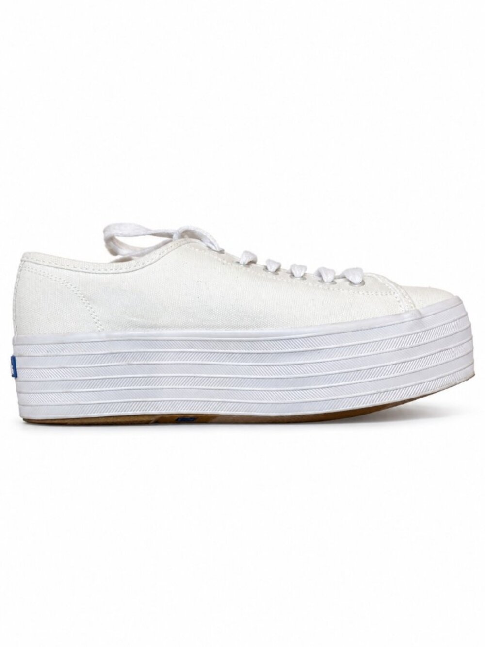 Keds White Canvas Triple Platform Sneakers Size 6